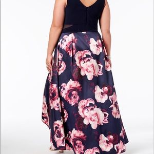 Floral high low formal dress